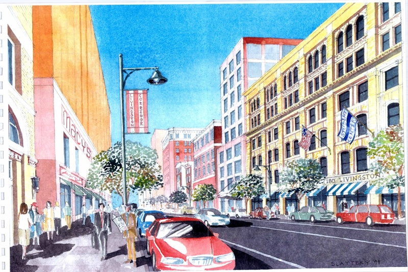 Livingston Street Corridor Rendering